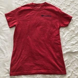 Cherry Color Tropical Costa Short Sleeve Tee!!